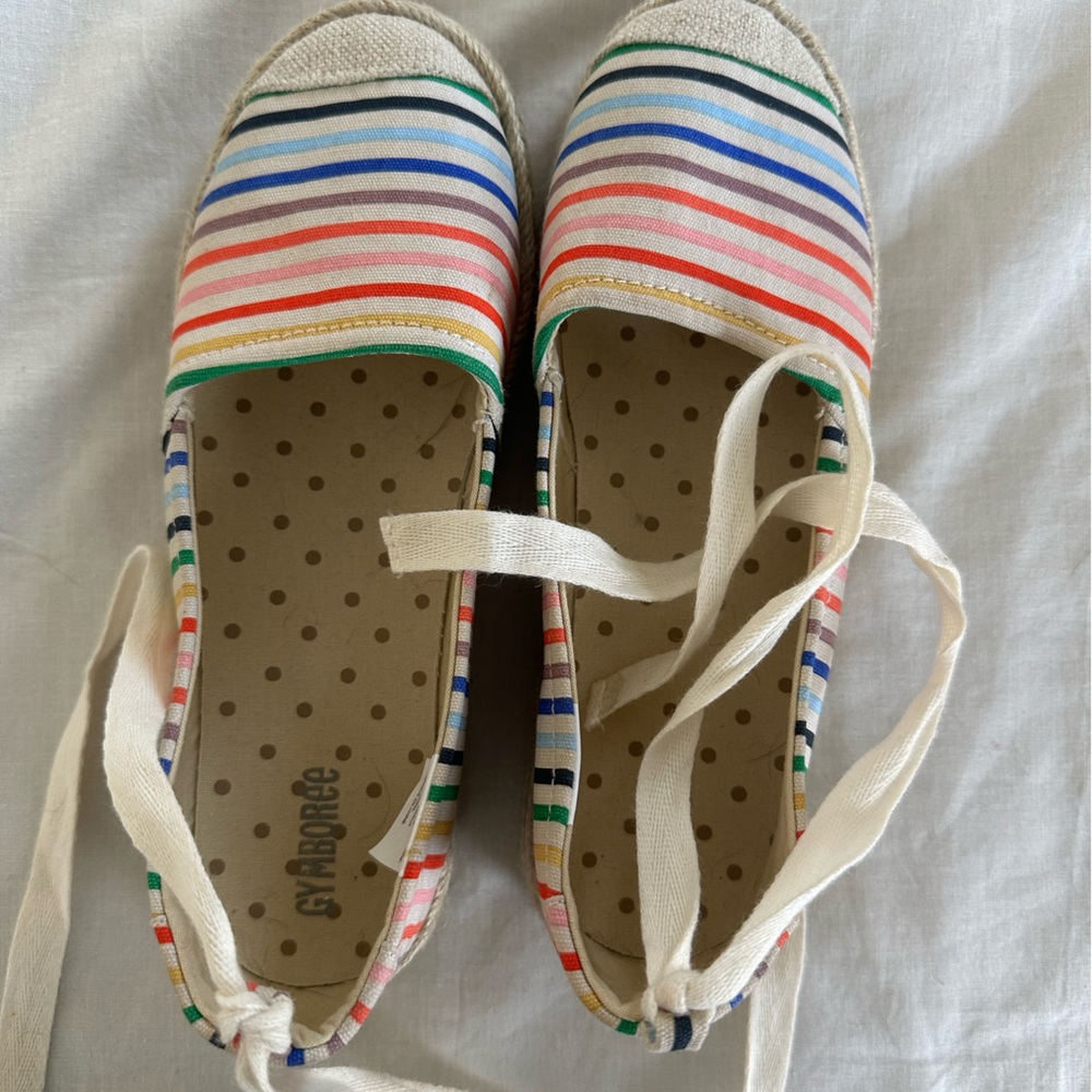 Girls’ Rainbow Striped Espadrilles from Gymboree